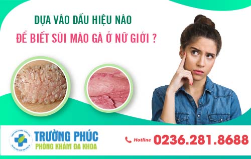 Dựa vào dấu hiệu nào để nhận biết sùi mào gà ở nữ giới?