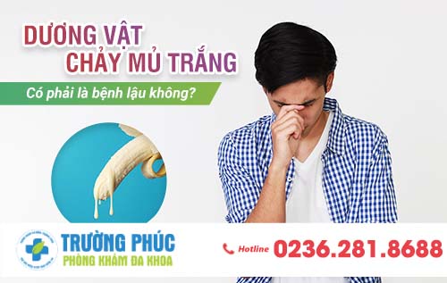 Dương vật chảy mủ trắng có phải là bệnh lậu không?